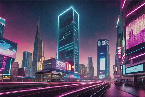 Neon cityscapes